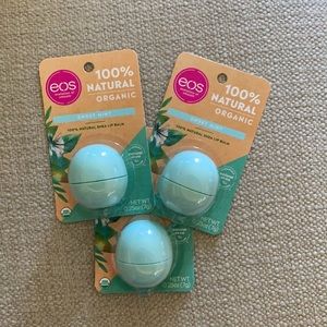 THREE packages EOS 100% Natural Shea Lip Balm 💋